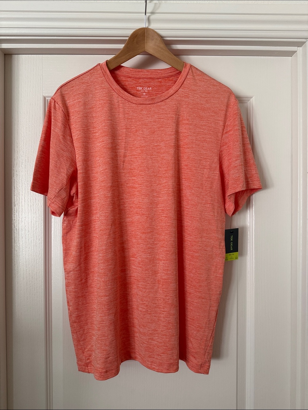 Heather Coral Short Sleeve Crew Neck Tee